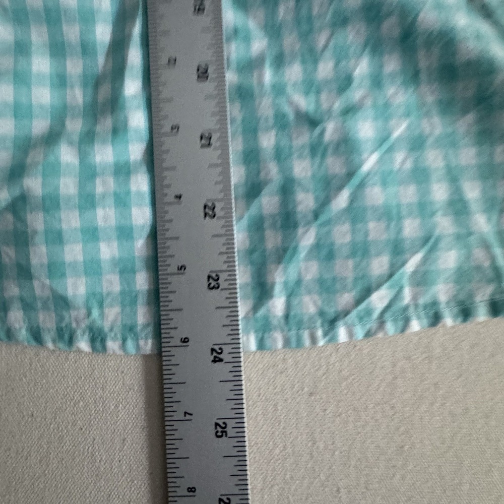 Women's Boden Gingham Shirt Blue White Check Cottagecore Tailored Preppy US 4P - Picture 12 of 13